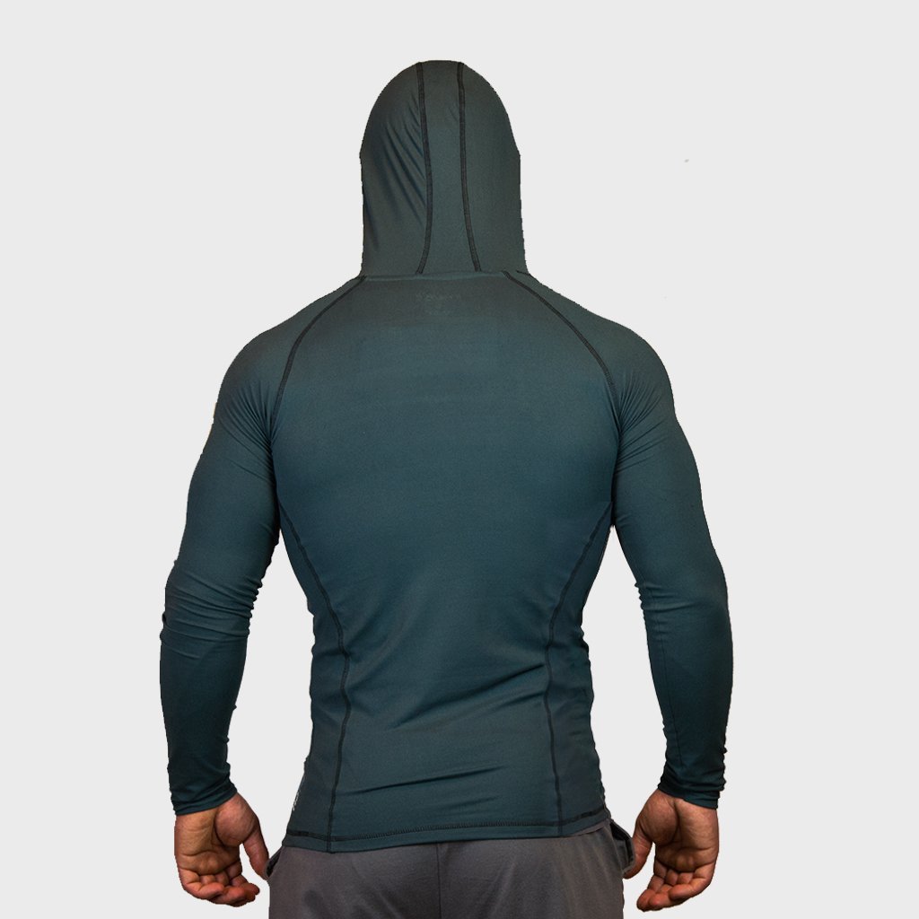 Kwench Crux Mens long sleeve Gym Yoga Workout Tshirt hoodie 