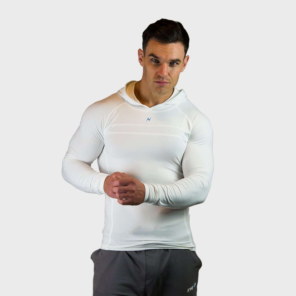 Kwench Crux Mens long sleeve Gym Yoga Workout  Tshirt hoodie 