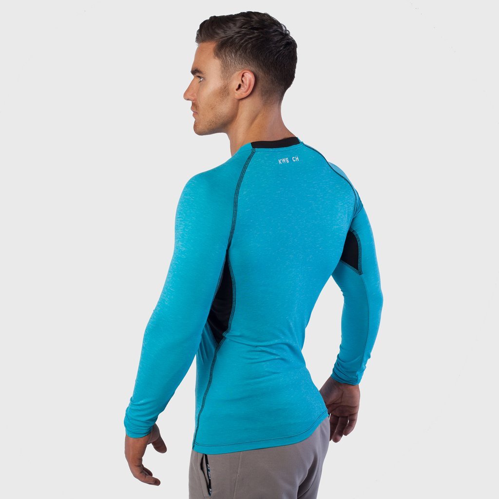 Mens long Sleeve Gym yoga fitness workout  Tshirt