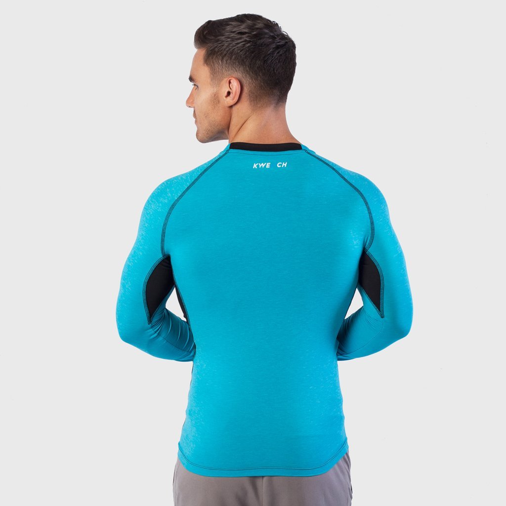 Mens long Sleeve Gym yoga fitness workout  Tshirt