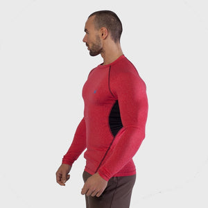 Mens long Sleeve Gym yoga fitness workout  Tshirt Thumbnails-1